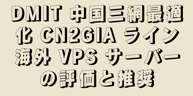 DMIT 中国三網最適化 CN2GIA ライン海外 VPS サーバーの評価と推奨
