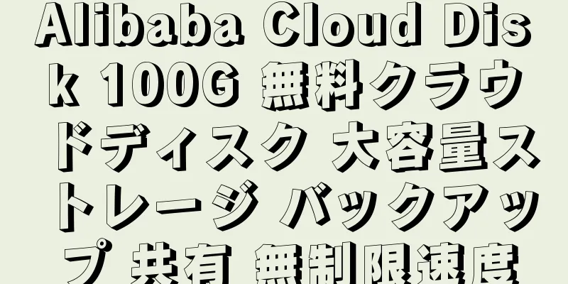 Alibaba Cloud Disk 100G 無料クラウドディスク 大容量ストレージ バックアップ 共有 無制限速度