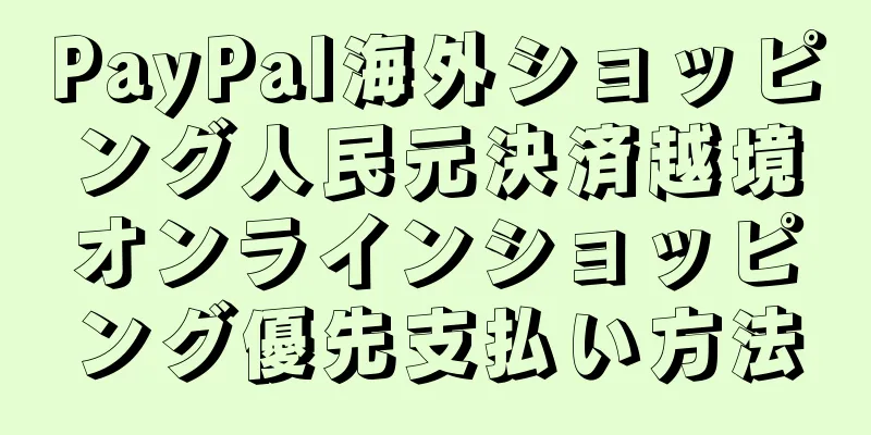 PayPal海外ショッピング人民元決済越境オンラインショッピング優先支払い方法