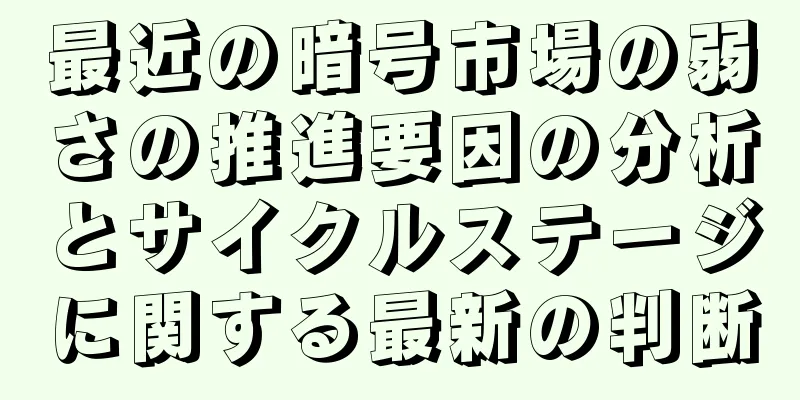 最近の暗号市場の弱さの推進要因の分析とサイクルステージに関する最新の判断
