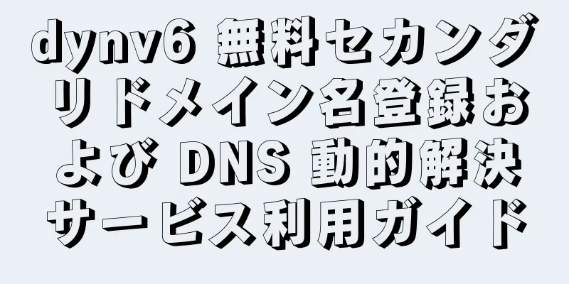 dynv6 無料セカンダリドメイン名登録および DNS 動的解決サービス利用ガイド