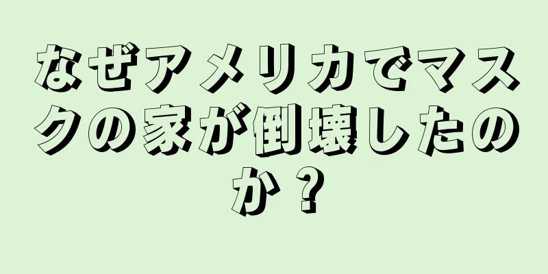 なぜアメリカでマスクの家が倒壊したのか？