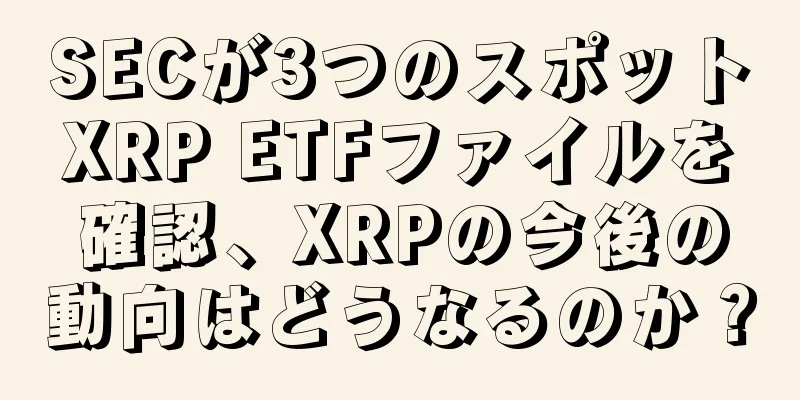 SECが3つのスポットXRP ETFファイルを確認、XRPの今後の動向はどうなるのか？