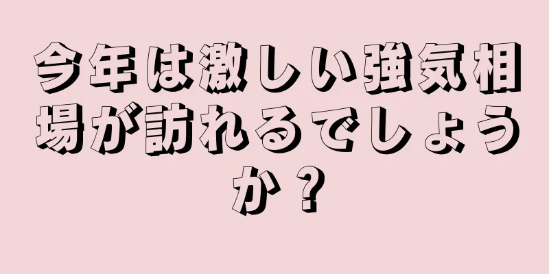 今年は激しい強気相場が訪れるでしょうか？