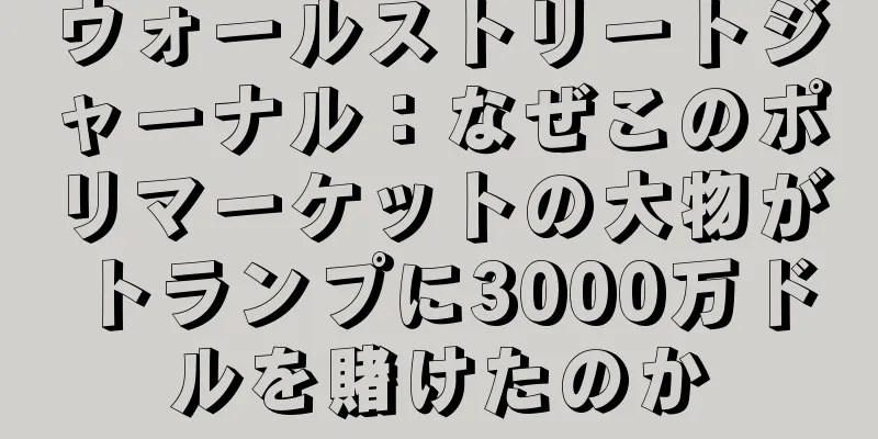ウォールストリートジャーナル：なぜこのポリマーケットの大物がトランプに3000万ドルを賭けたのか