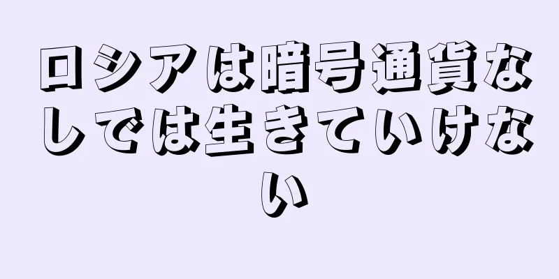 ロシアは暗号通貨なしでは生きていけない