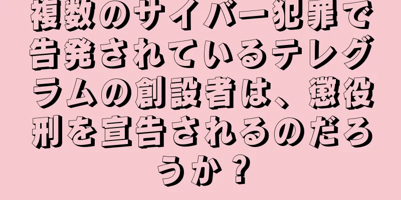 複数のサイバー犯罪で告発されているテレグラムの創設者は、懲役刑を宣告されるのだろうか？