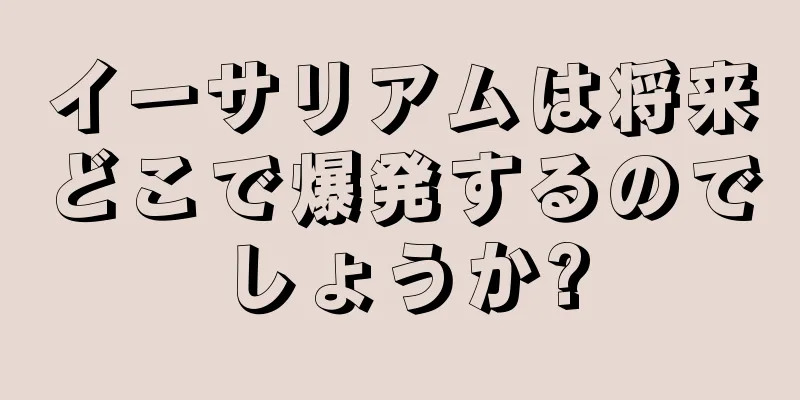 イーサリアムは将来どこで爆発するのでしょうか?