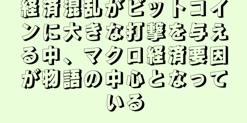 経済混乱がビットコインに大きな打撃を与える中、マクロ経済要因が物語の中心となっている