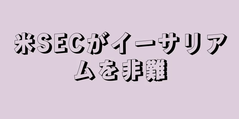 米SECがイーサリアムを非難