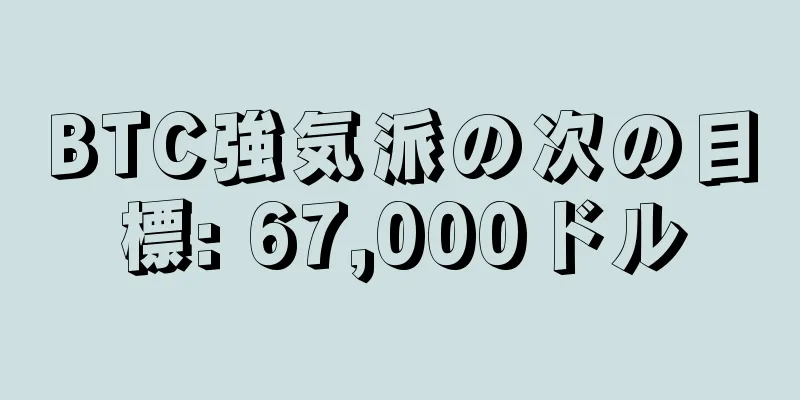 BTC強気派の次の目標: 67,000ドル