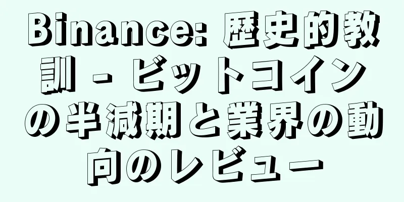 Binance: 歴史的教訓 - ビットコインの半減期と業界の動向のレビュー