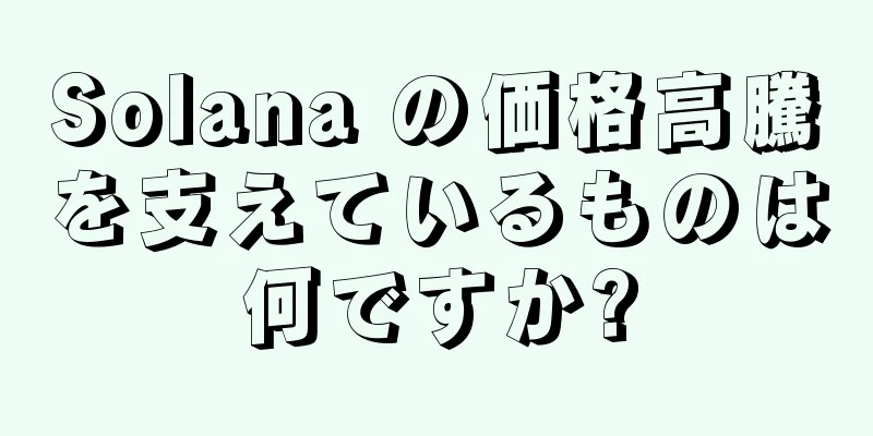 Solana の価格高騰を支えているものは何ですか?