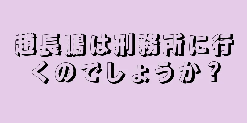 趙長鵬は刑務所に行くのでしょうか？