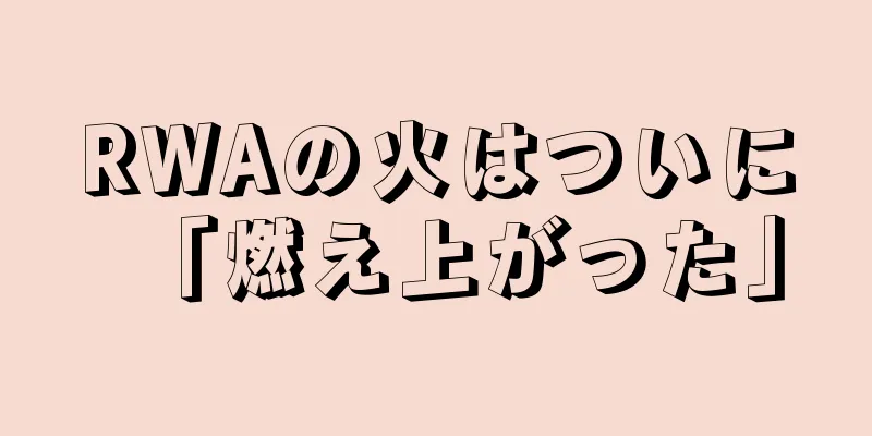 RWAの火はついに「燃え上がった」