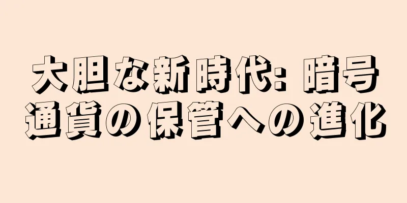 大胆な新時代: 暗号通貨の保管への進化