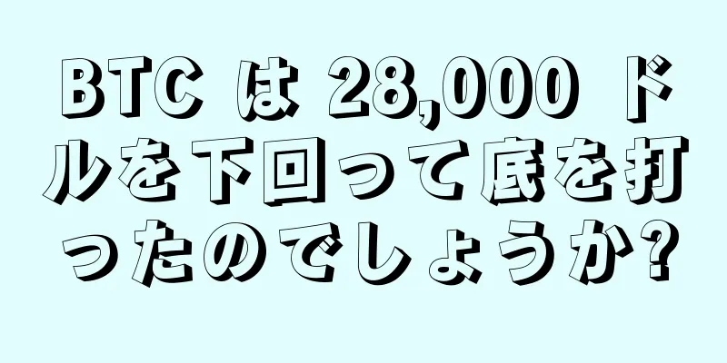 BTC は 28,000 ドルを下回って底を打ったのでしょうか?