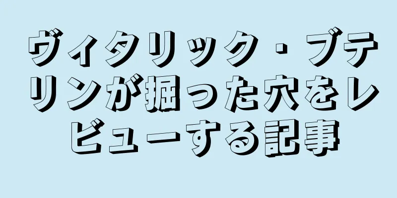 ヴィタリック・ブテリンが掘った穴をレビューする記事