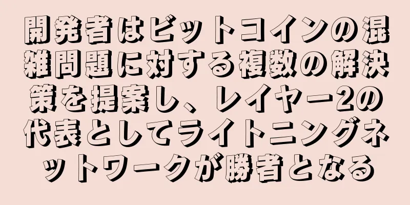 開発者はビットコインの混雑問題に対する複数の解決策を提案し、レイヤー2の代表としてライトニングネットワークが勝者となる