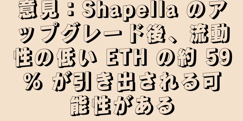 意見：Shapella のアップグレード後、流動性の低い ETH の約 59% が引き出される可能性がある