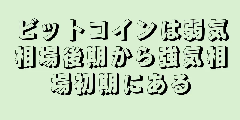 ビットコインは弱気相場後期から強気相場初期にある