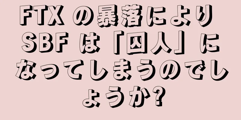 FTX の暴落により SBF は「囚人」になってしまうのでしょうか?