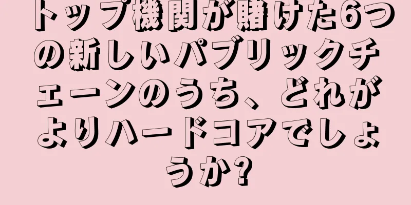 トップ機関が賭けた6つの新しいパブリックチェーンのうち、どれがよりハードコアでしょうか?