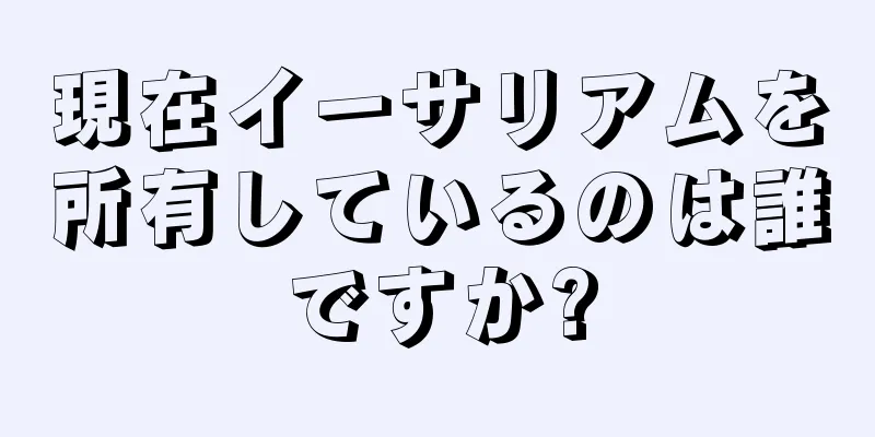 現在イーサリアムを所有しているのは誰ですか?