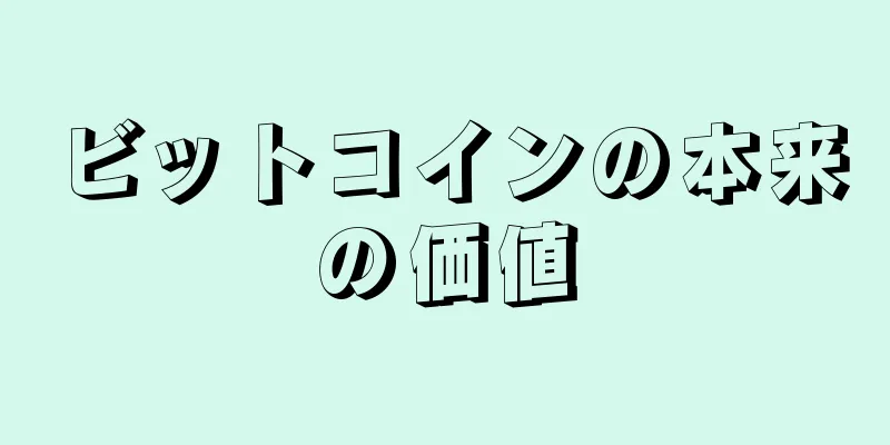 ビットコインの本来の価値