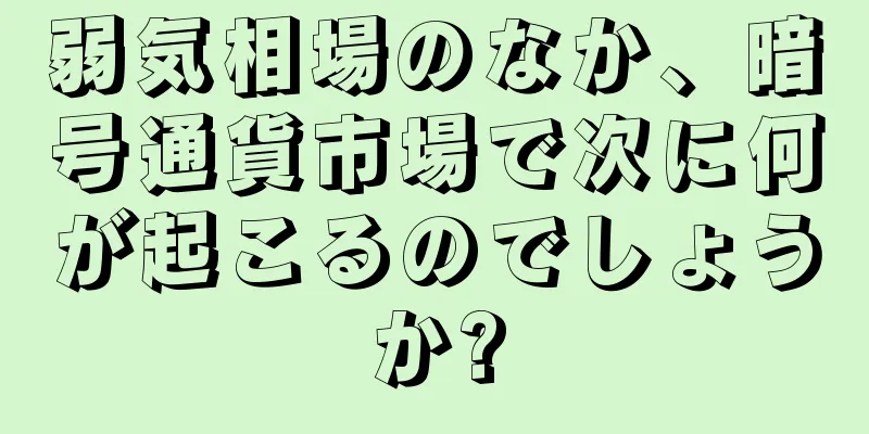 弱気相場のなか、暗号通貨市場で次に何が起こるのでしょうか?