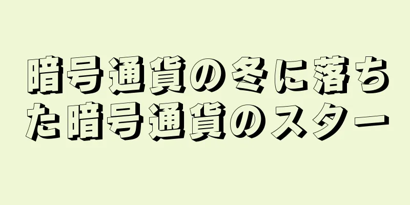 暗号通貨の冬に落ちた暗号通貨のスター