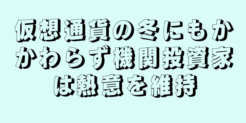 仮想通貨の冬にもかかわらず機関投資家は熱意を維持