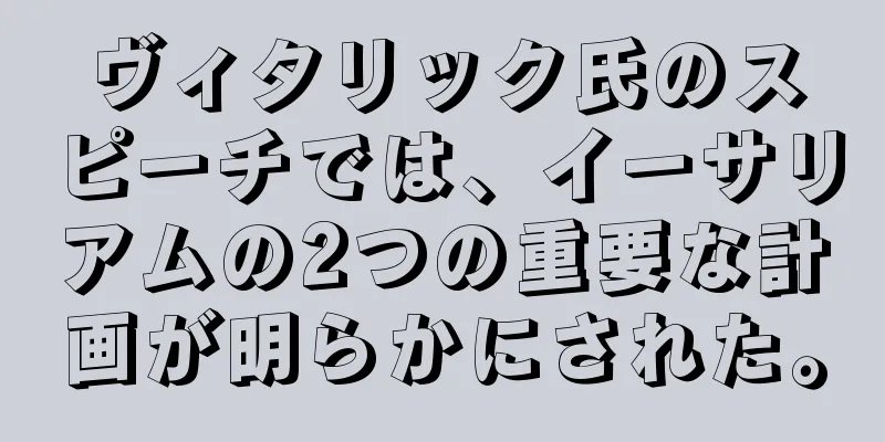 ヴィタリック氏のスピーチでは、イーサリアムの2つの重要な計画が明らかにされた。