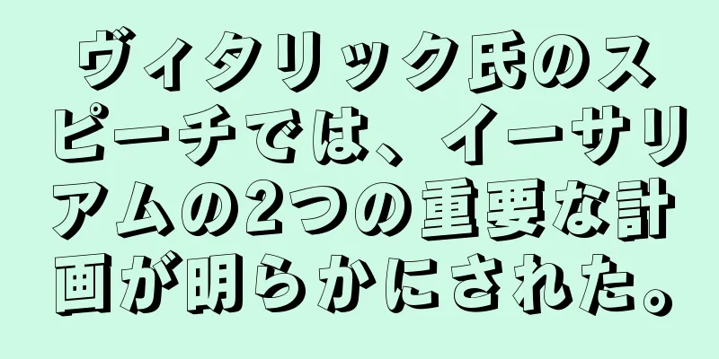 ヴィタリック氏のスピーチでは、イーサリアムの2つの重要な計画が明らかにされた。