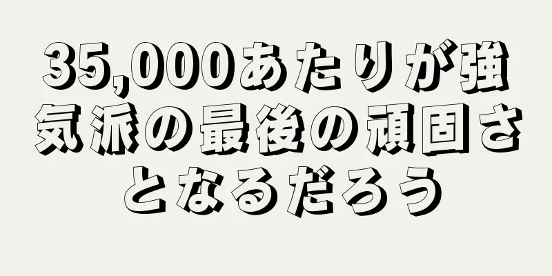 35,000あたりが強気派の最後の頑固さとなるだろう