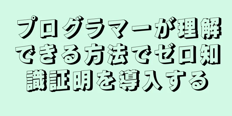 プログラマーが理解できる方法でゼロ知識証明を導入する
