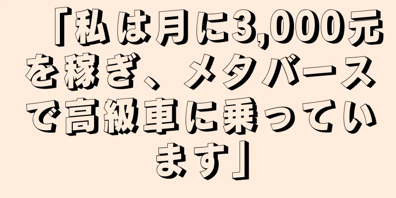「私は月に3,000元を稼ぎ、メタバースで高級車に乗っています」
