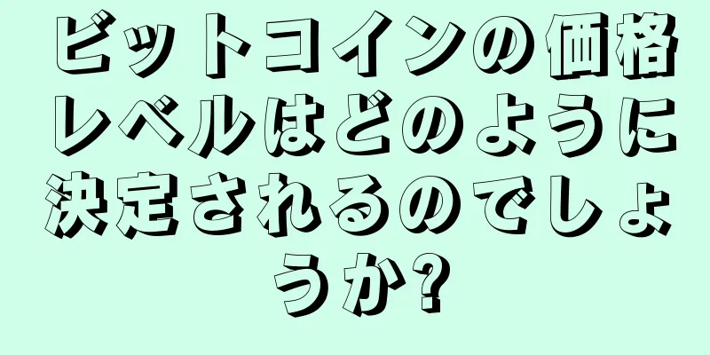 ビットコインの価格レベルはどのように決定されるのでしょうか?