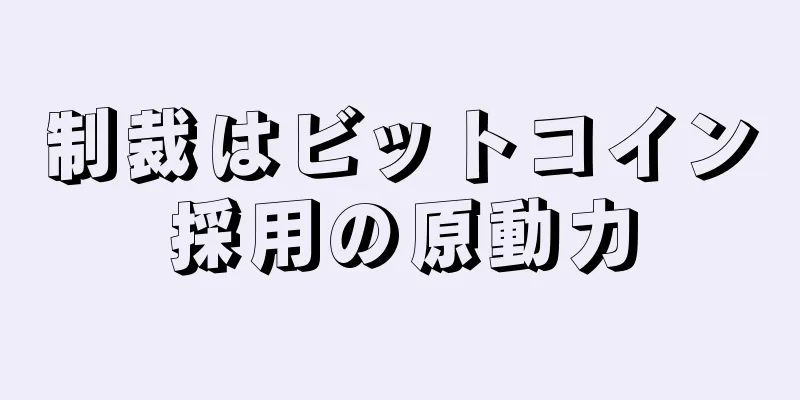 制裁はビットコイン採用の原動力