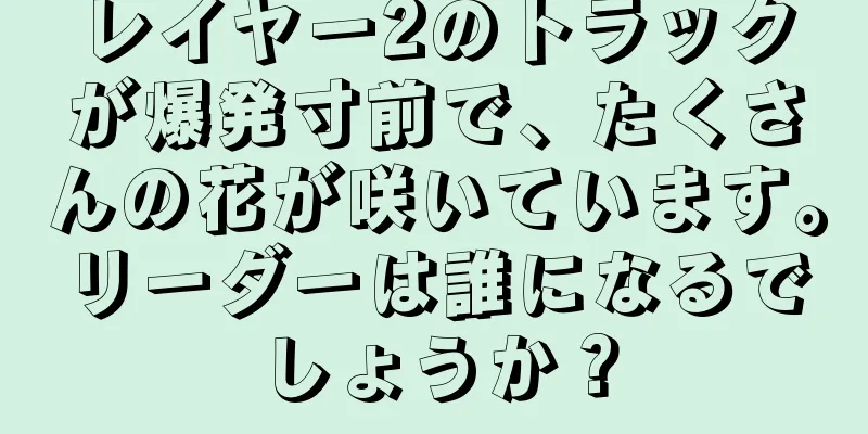 レイヤー2のトラックが爆発寸前で、たくさんの花が咲いています。リーダーは誰になるでしょうか？