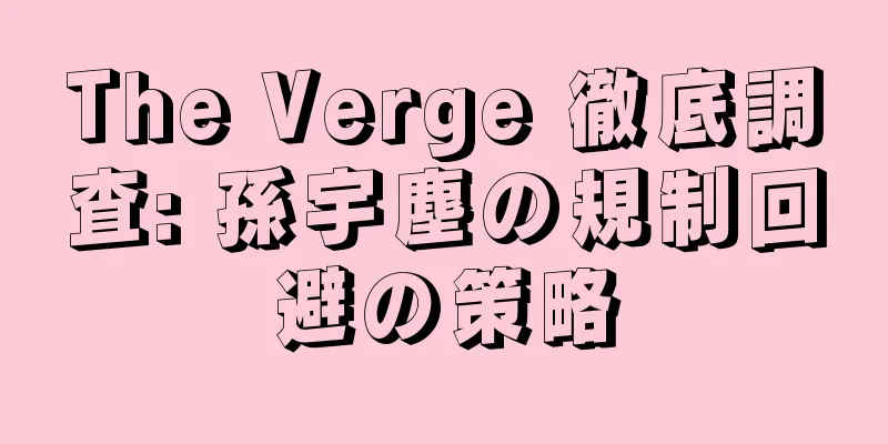 The Verge 徹底調査: 孫宇塵の規制回避の策略