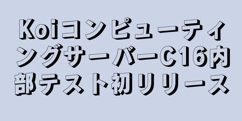KoiコンピューティングサーバーC16内部テスト初リリース