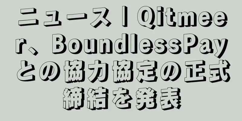 ニュース | Qitmeer、BoundlessPayとの協力協定の正式締結を発表