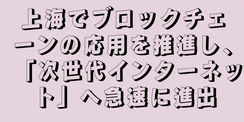 上海でブロックチェーンの応用を推進し、「次世代インターネット」へ急速に進出