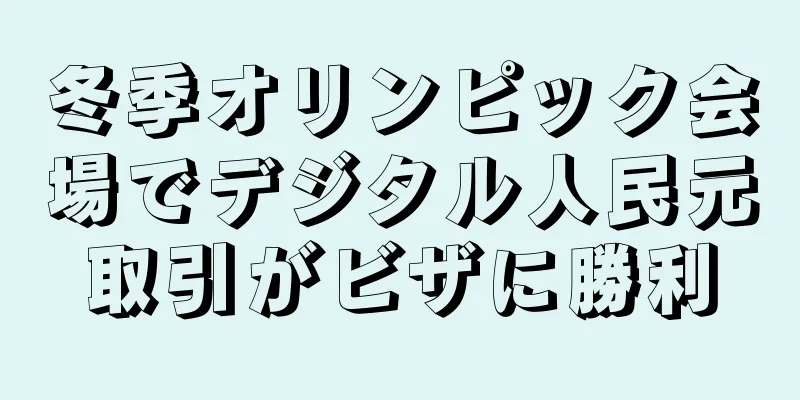冬季オリンピック会場でデジタル人民元取引がビザに勝利