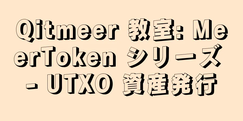Qitmeer 教室: MeerToken シリーズ - UTXO 資産発行