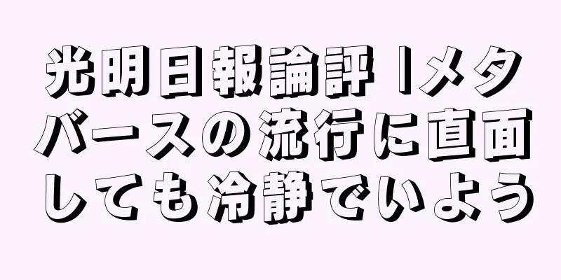 光明日報論評 |メタバースの流行に直面しても冷静でいよう