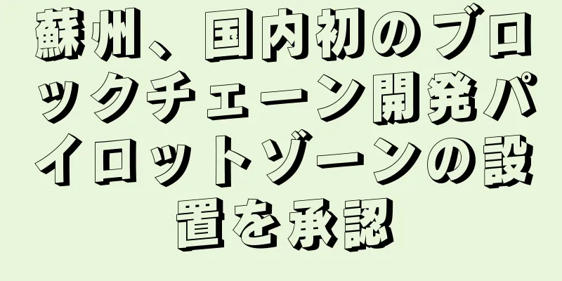蘇州、国内初のブロックチェーン開発パイロットゾーンの設置を承認