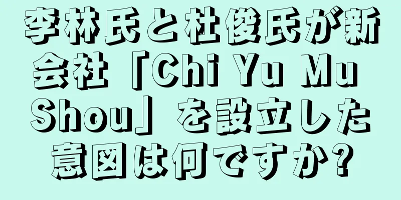 李林氏と杜俊氏が新会社「Chi Yu Mu Shou」を設立した意図は何ですか?