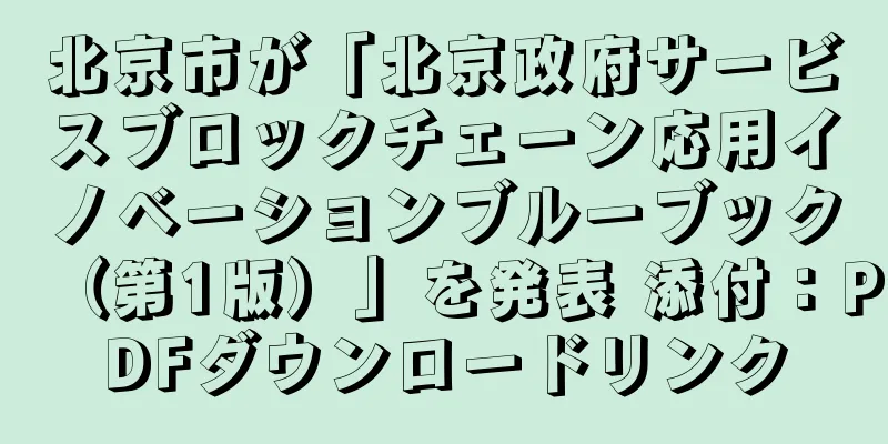 北京市が「北京政府サービスブロックチェーン応用イノベーションブルーブック（第1版）」を発表 添付：PDFダウンロードリンク